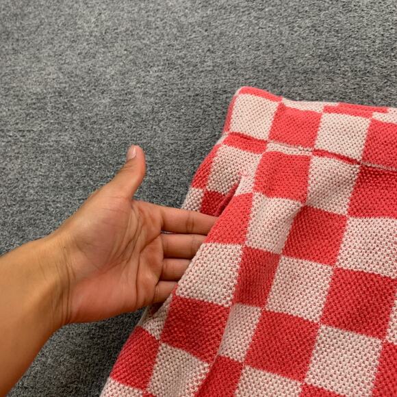 Vans Shorts Womens XL Extra Large Punch White High Rise Elastic Waist Checkered - Picture 4 of 12